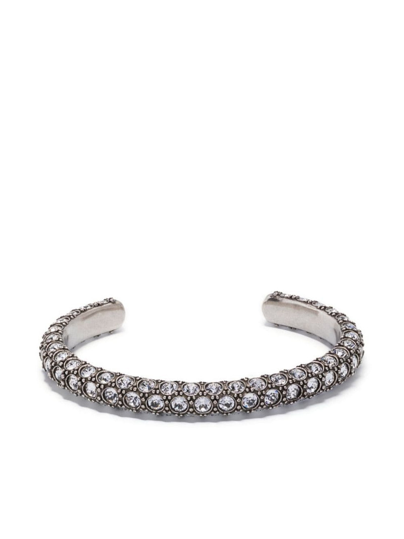 glass crystal-embellished cuff bracelet 1
