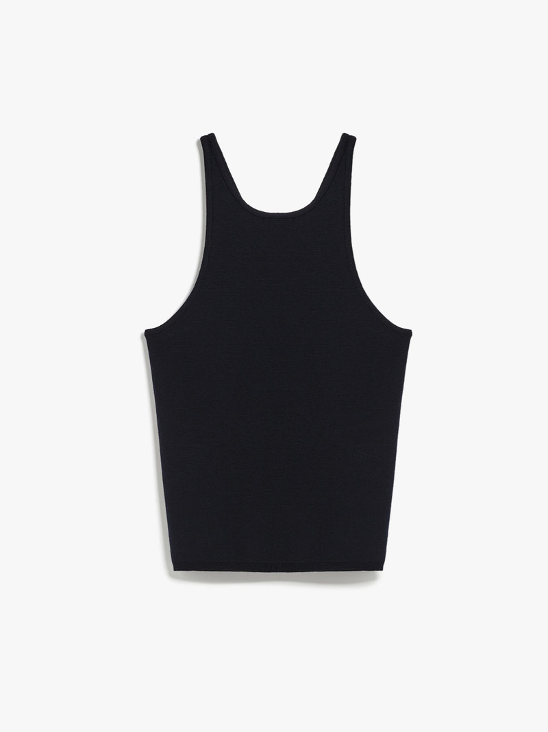 ALFEO Halter neck top in vanisé wool - 1