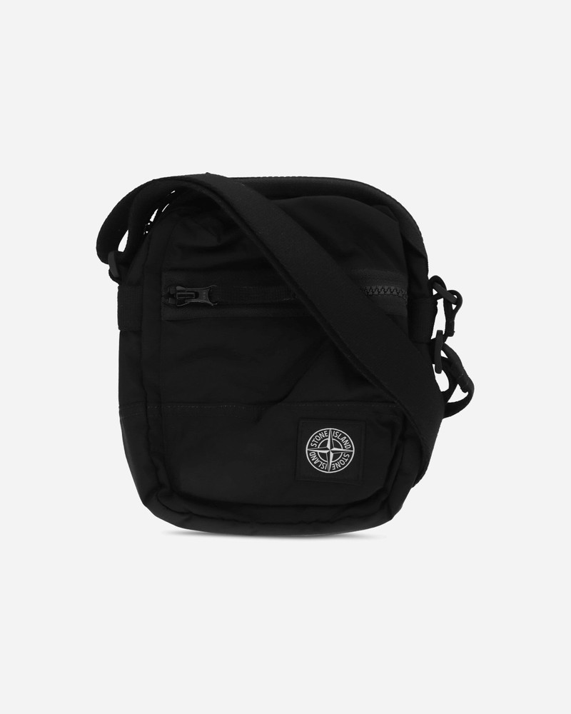 Stone Island Coated Nylon Metal Pouch Bag Black outlook