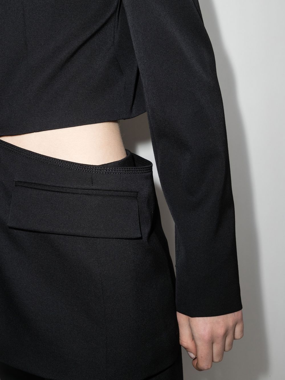 cut-out oversized blazer - 4