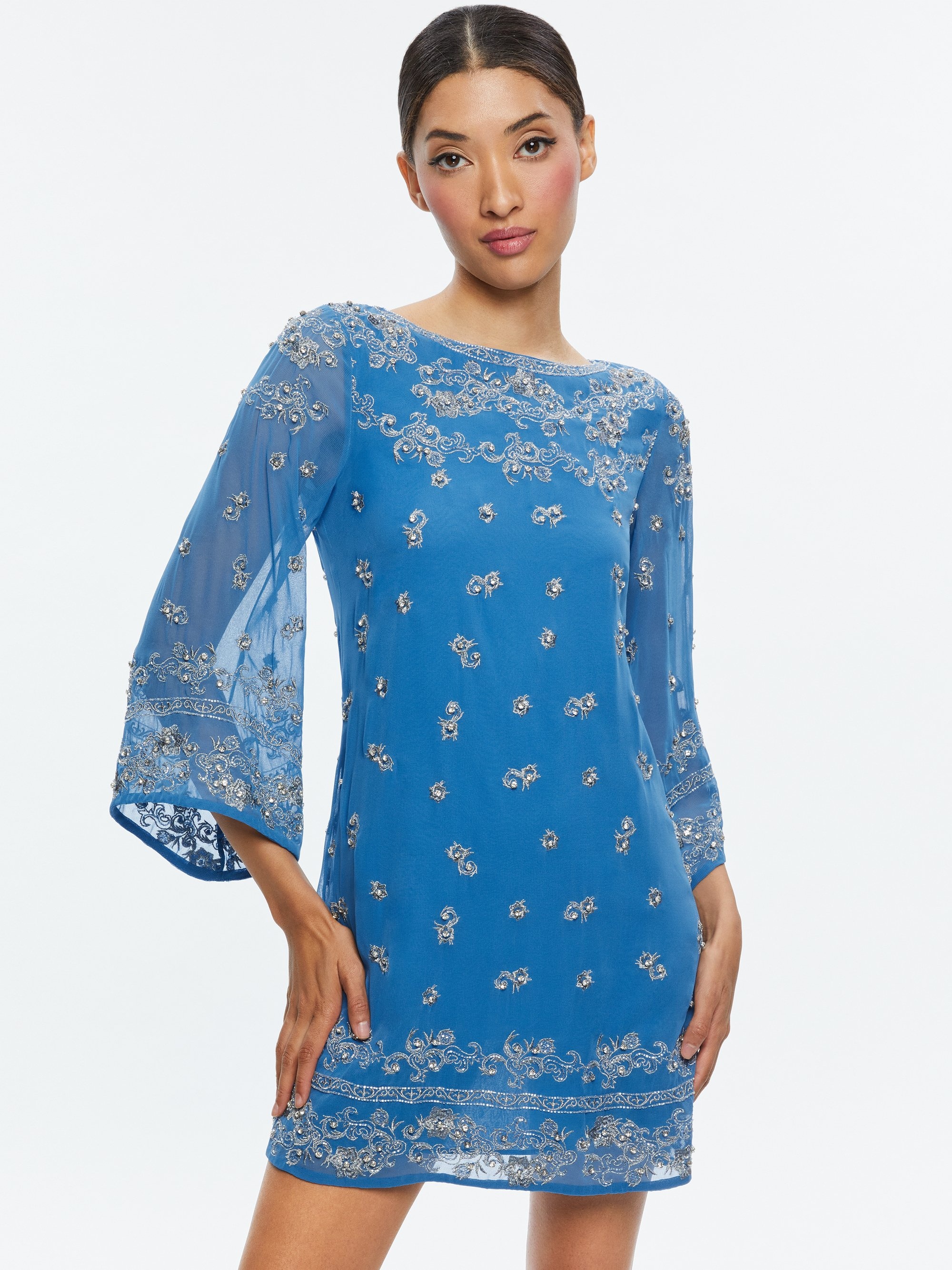 ELEONORA EMBELLISHED TUNIC DRESS - 4