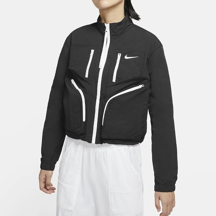 (WMNS) Nike Sportswear Tech Pack Woven Jacket Black CU6037-010 - 3