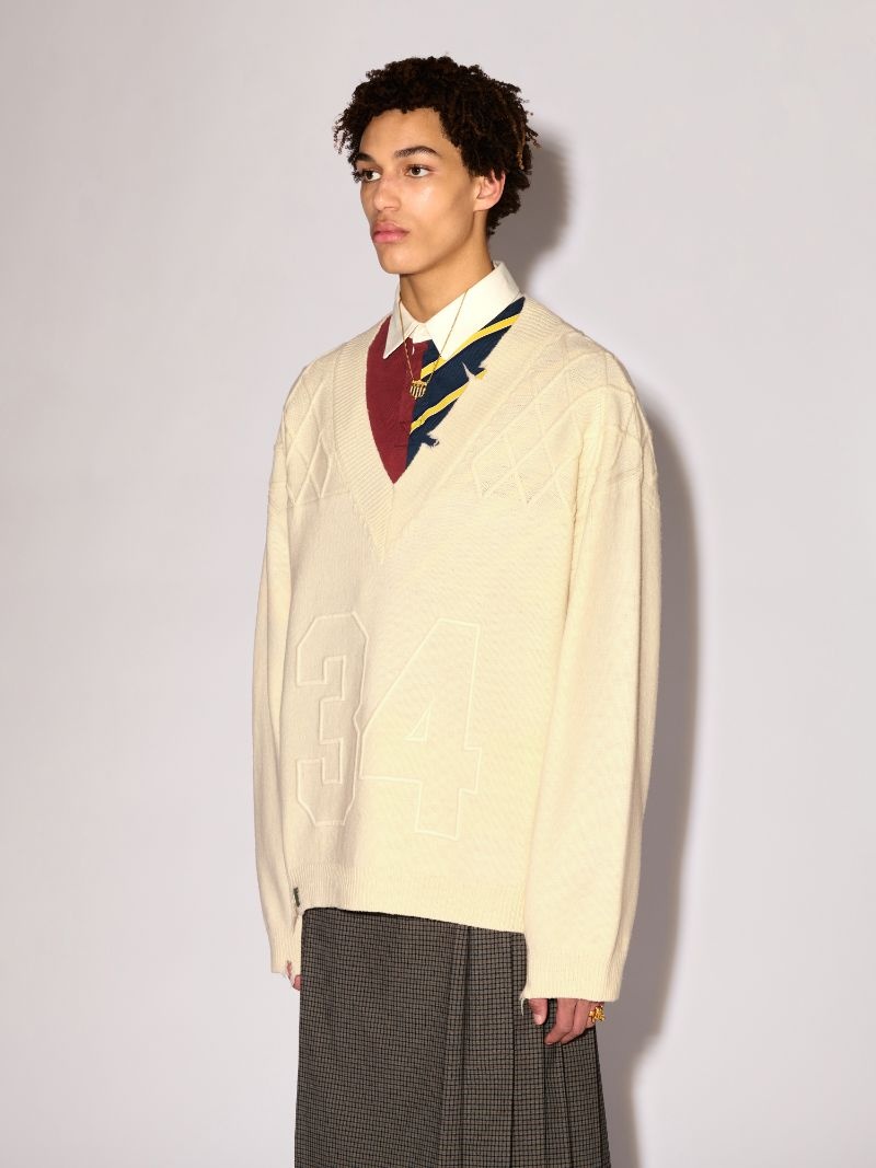 DESTROYED RIB KNIT SWEATER - 5