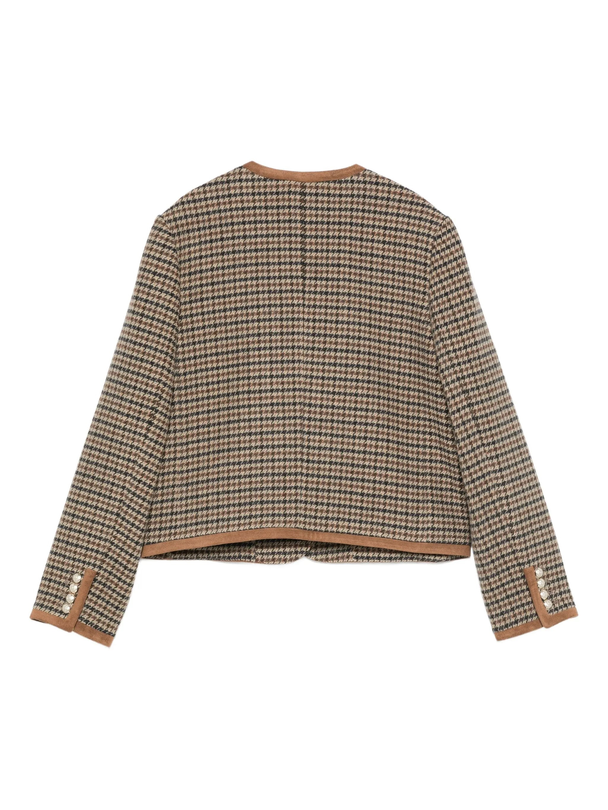Dunst Houndstooth Pearl-button Jacket - 2