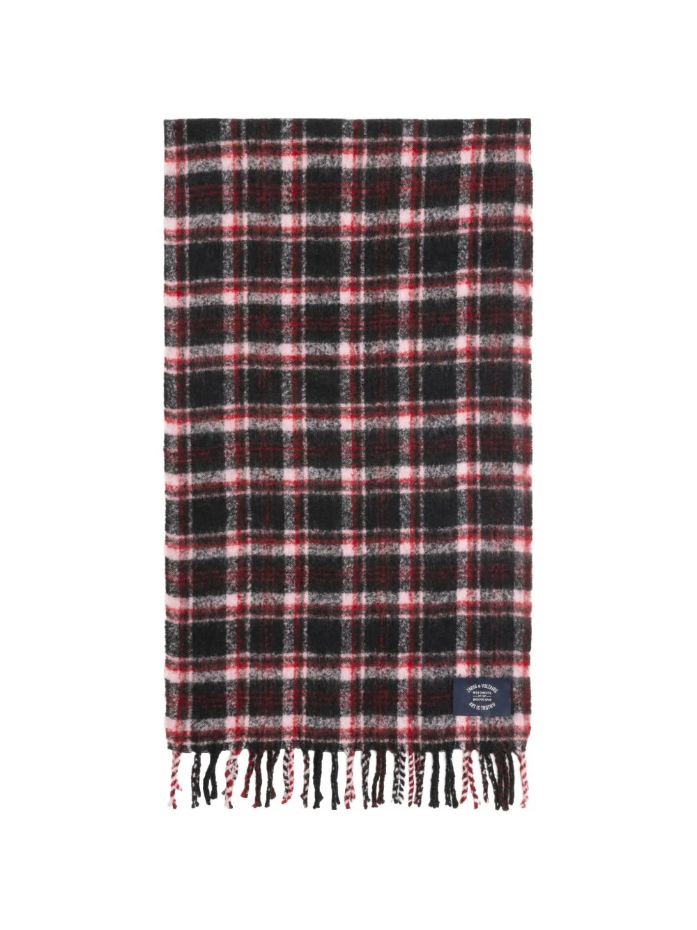 Joan tartan fringed scarf - 1