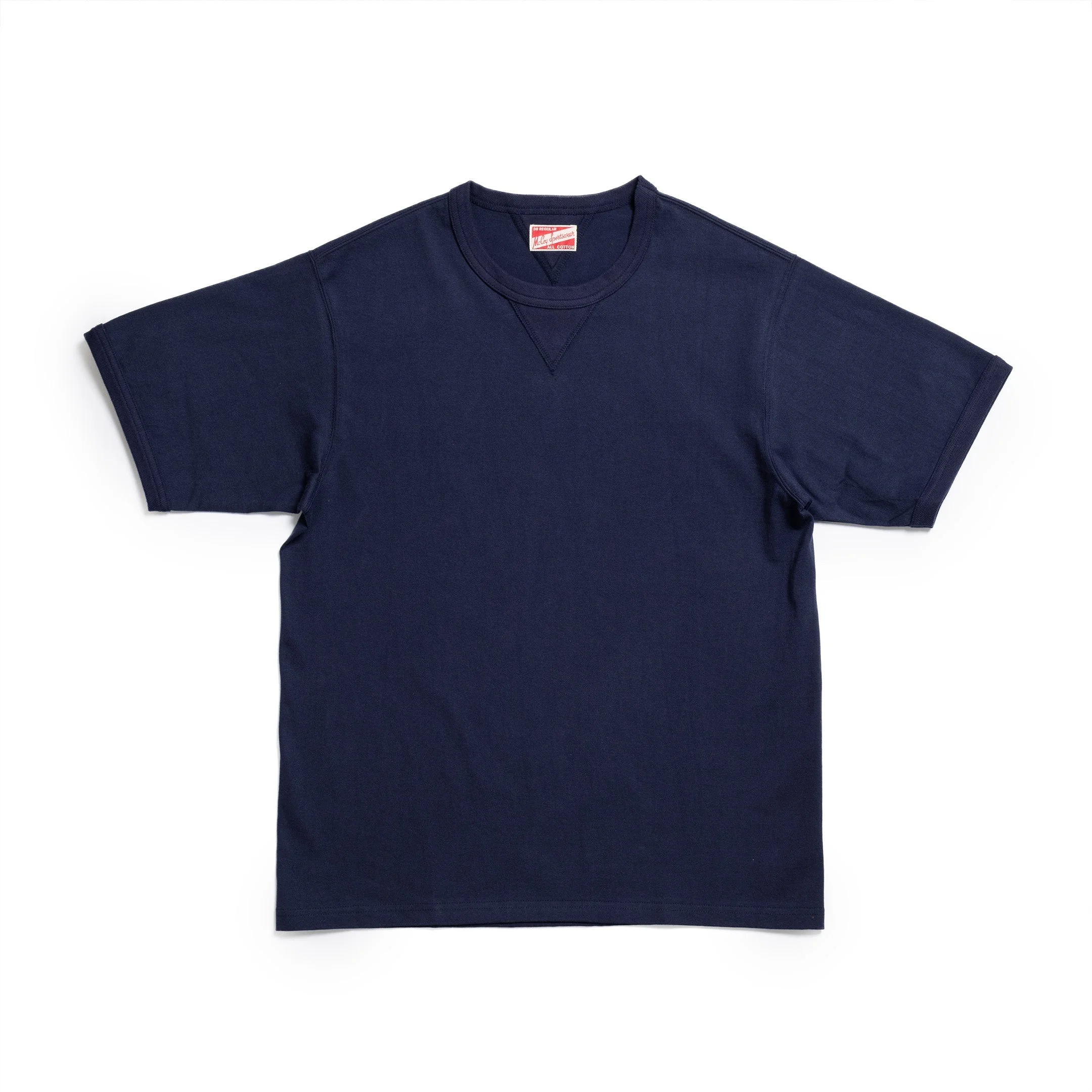 The Real McCoy's Gusset Tee Navy - 1