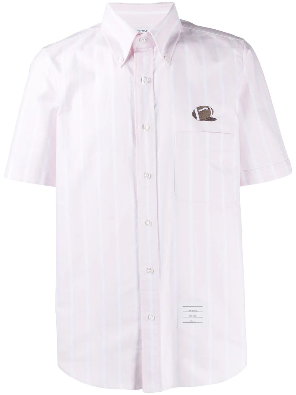 ball embroidery banker stripe oxford shirt - 1