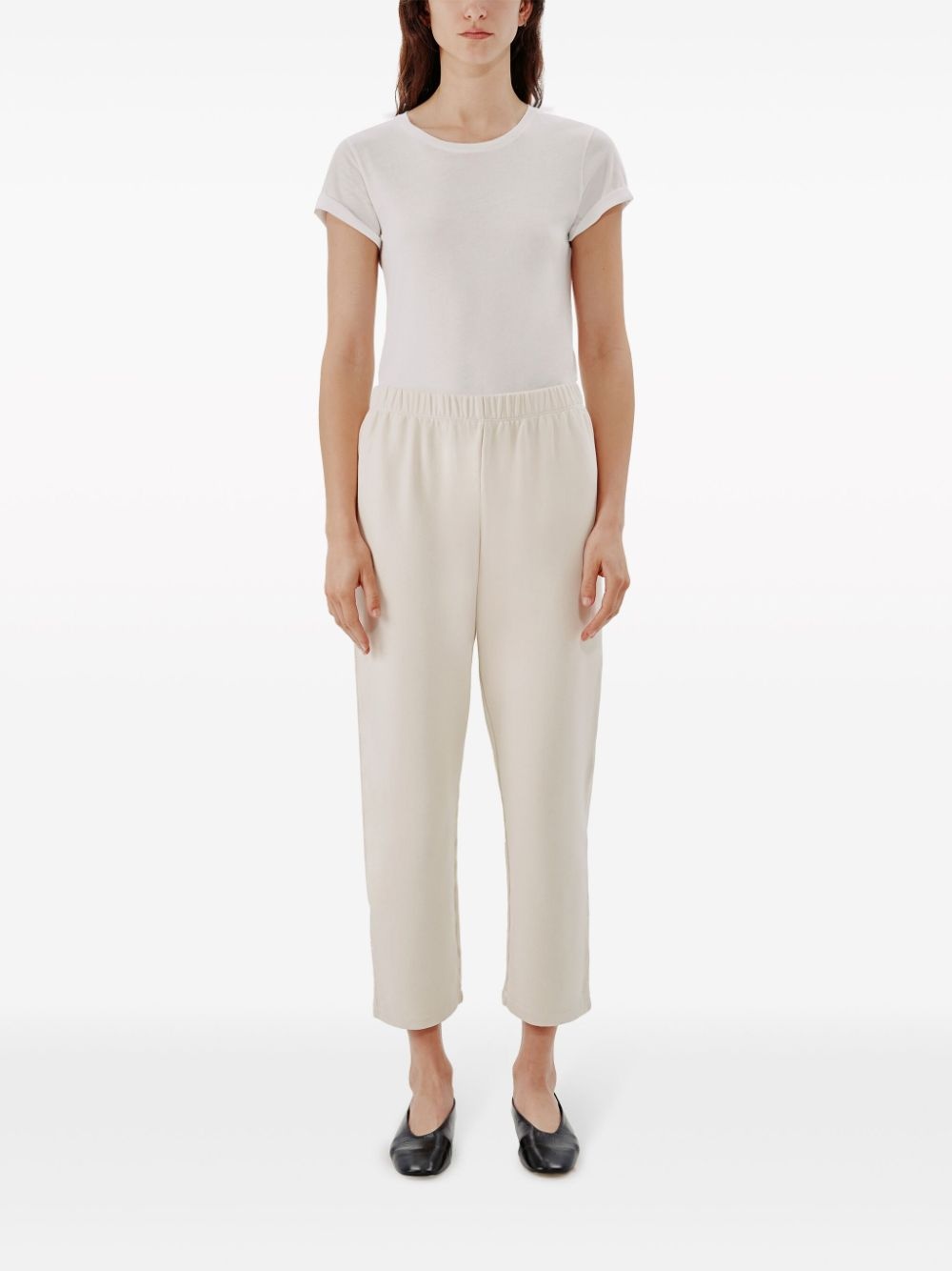 mid-rise cropped track pants - 3