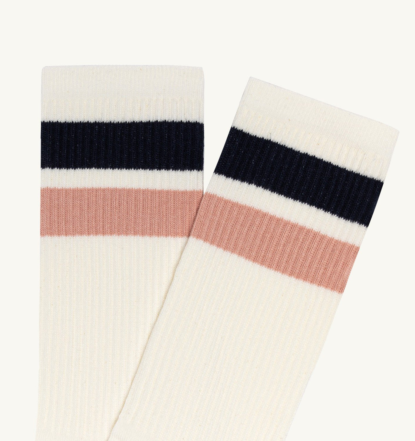 UNISEX STRIPED JACQUARD LOGO SOCKS - 3