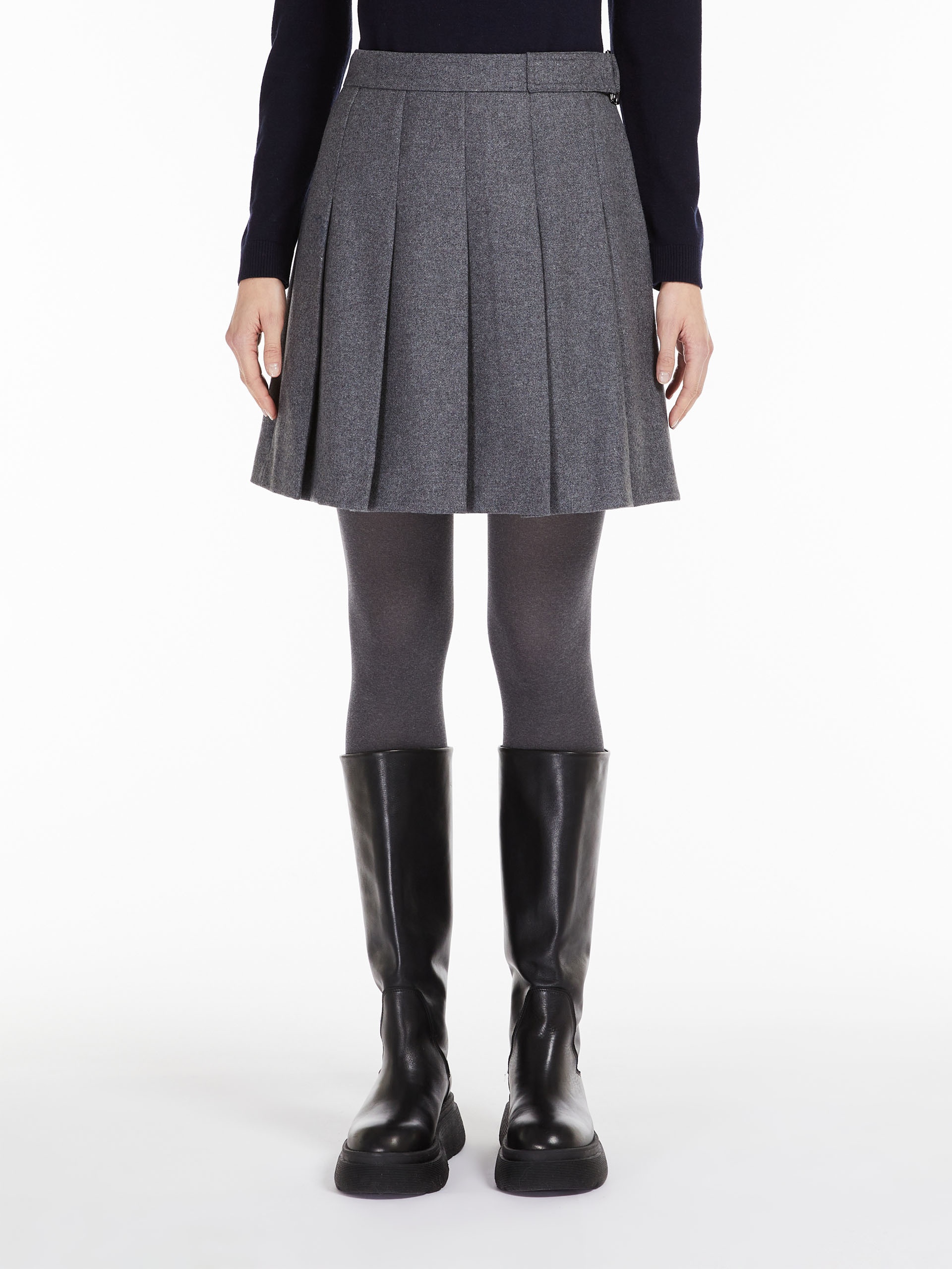 VITTOR Wool flannel skirt - 3