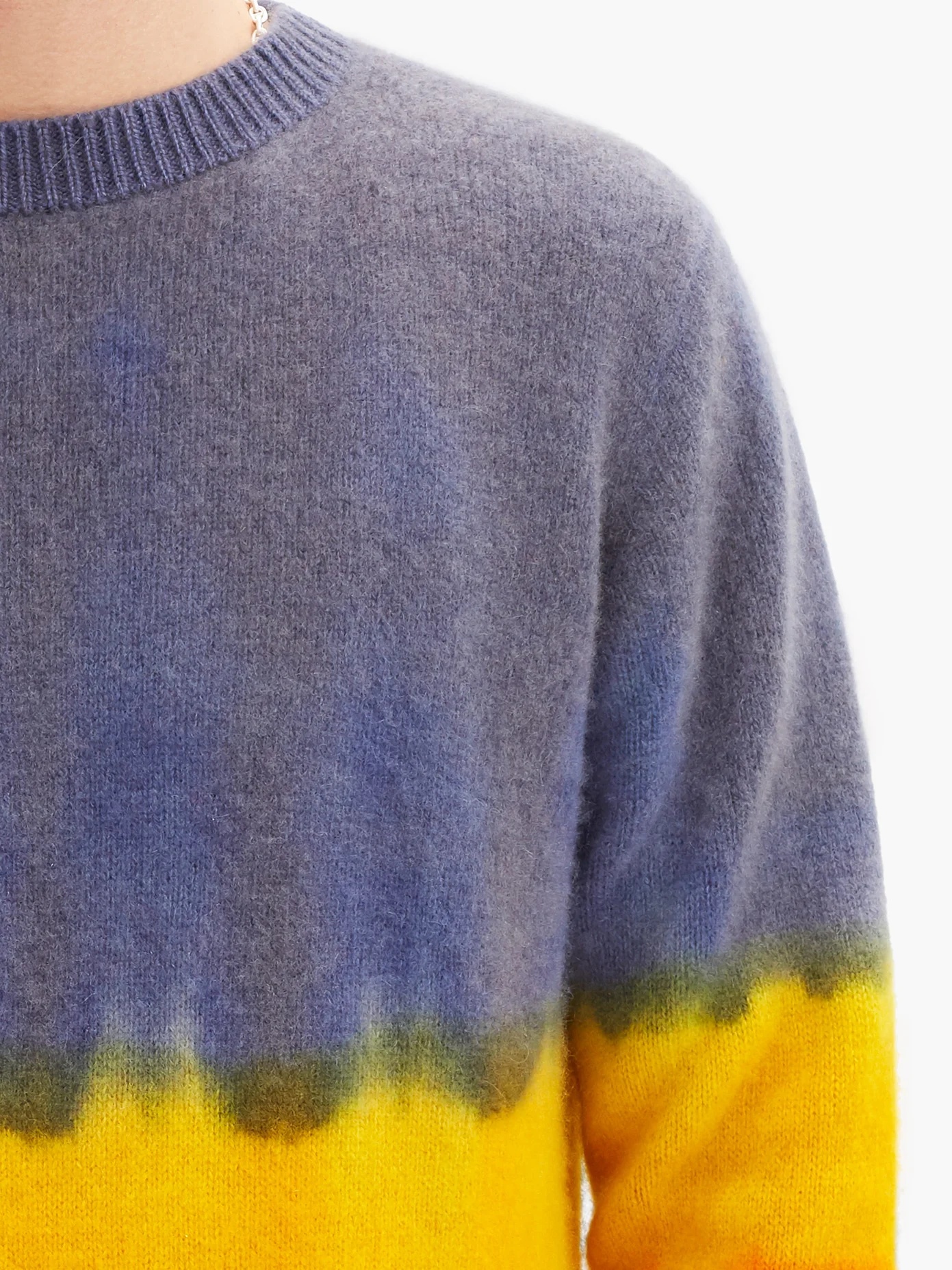 Gradient tie-dye cashmere sweater - 4