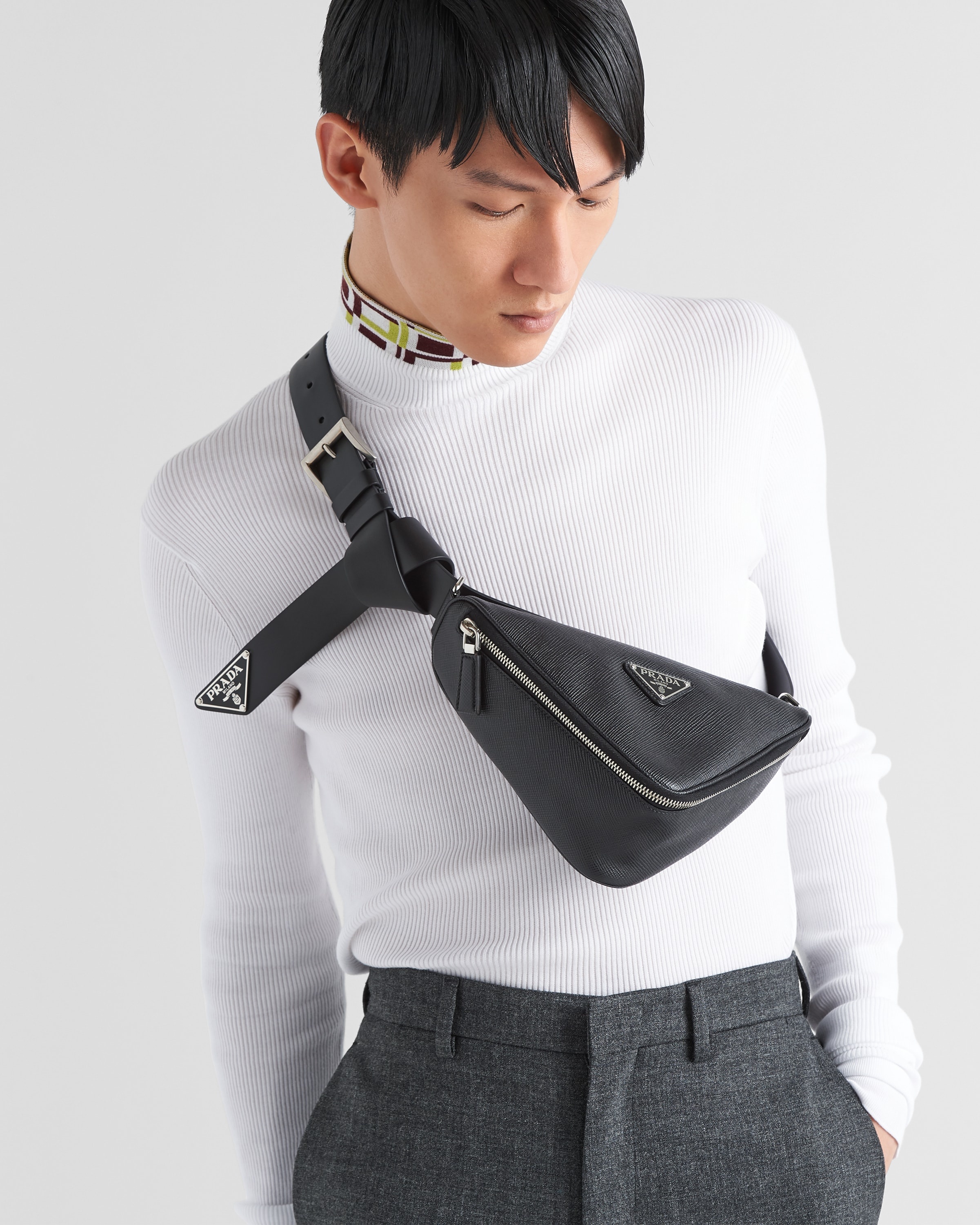 Saffiano leather belt bag - 2