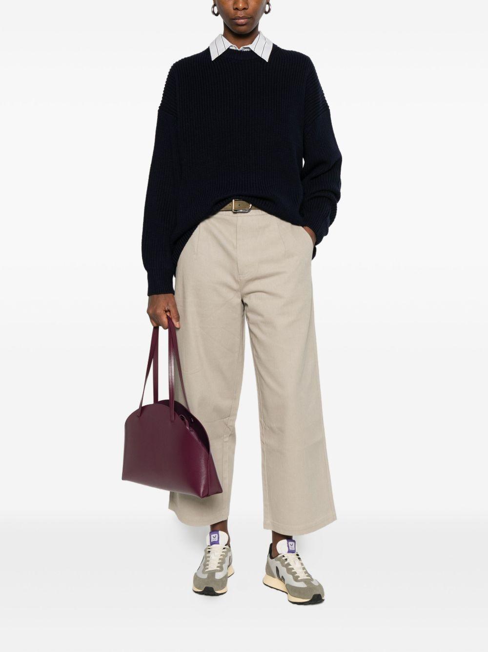 ribbed crew-neck sweater - 2