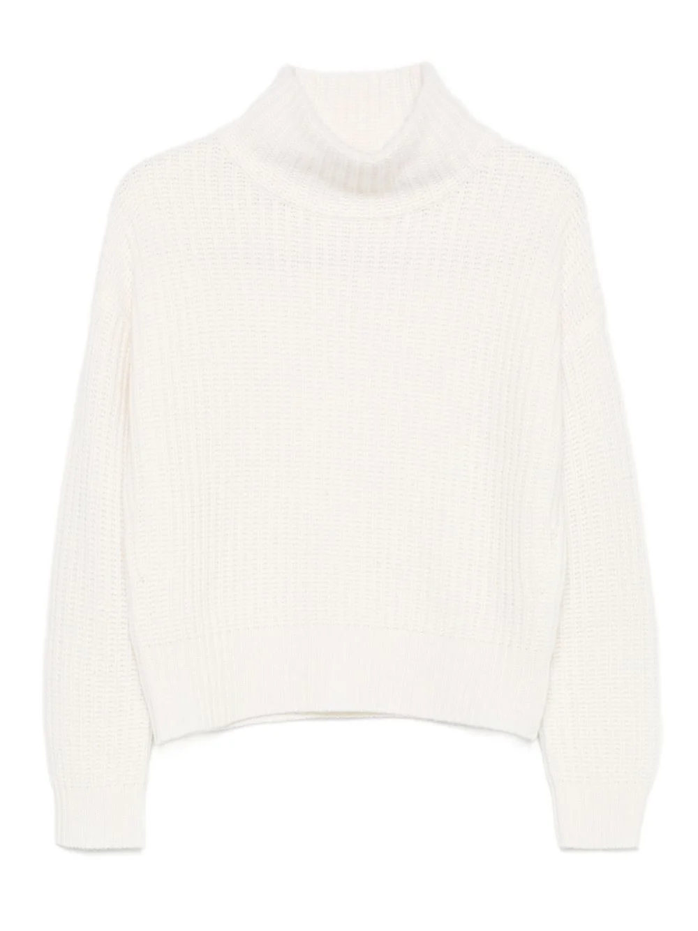 turtleneck ribbed sweater - 1