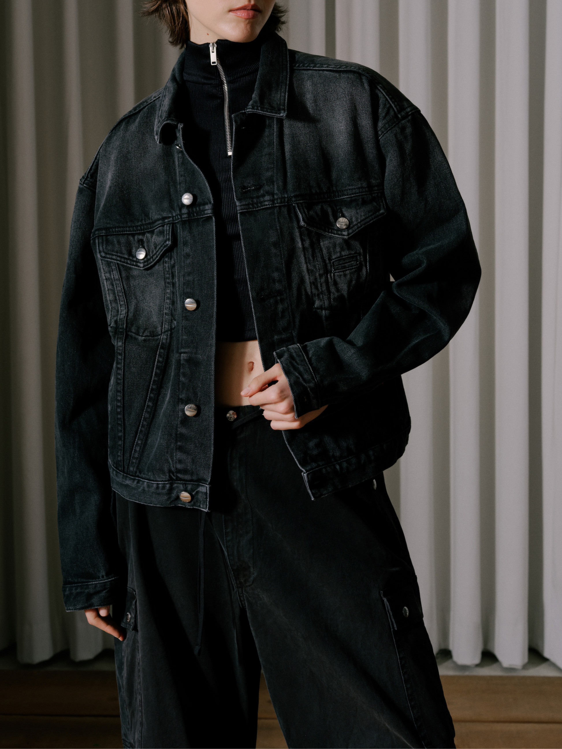 OVERSIZED DENIM TRUCKER JACKET - 2
