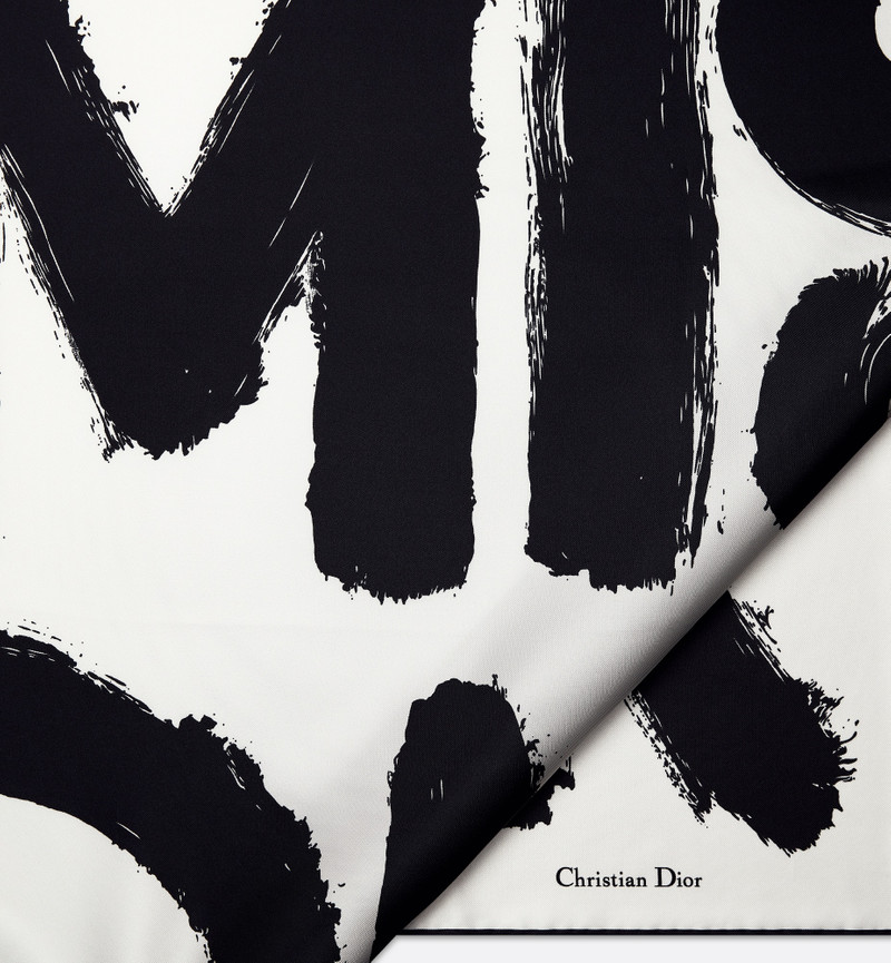 Miss Dior Graffiti 90 Square Scarf 5