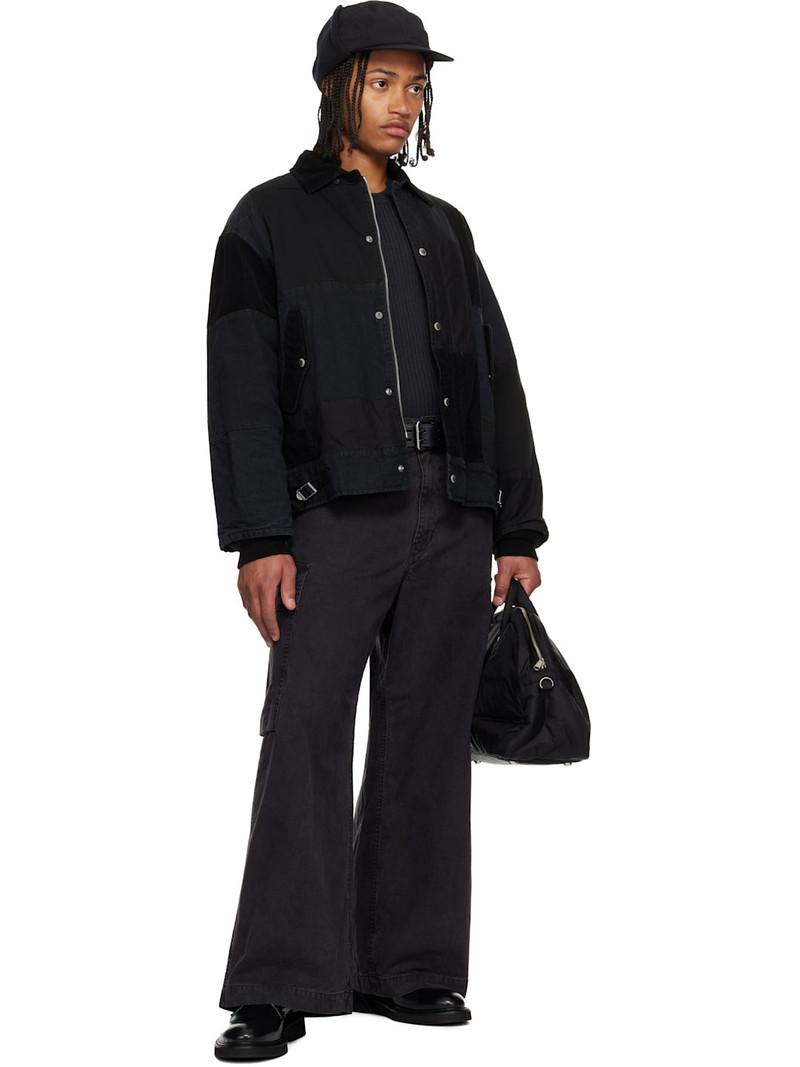 Comme des Garçons Homme Black Mix Garment Treated Jacket outlook