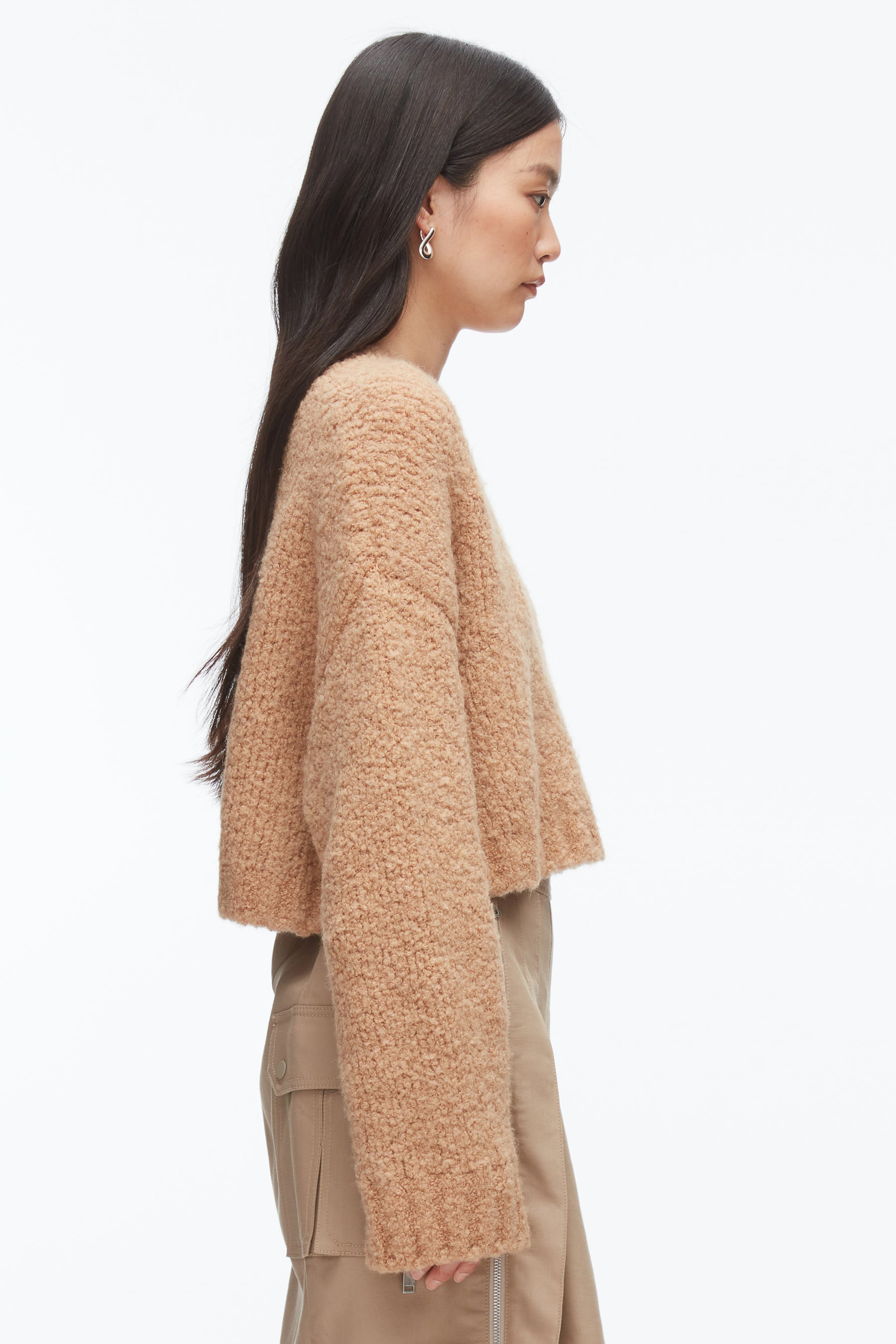 Boucle Zipper Crewneck - 4