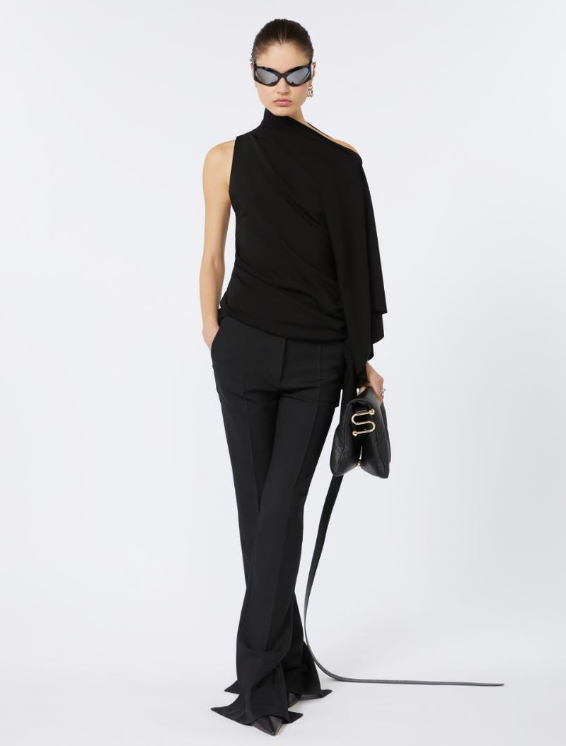 Padded nappa-leather Soffy Bag - black 6