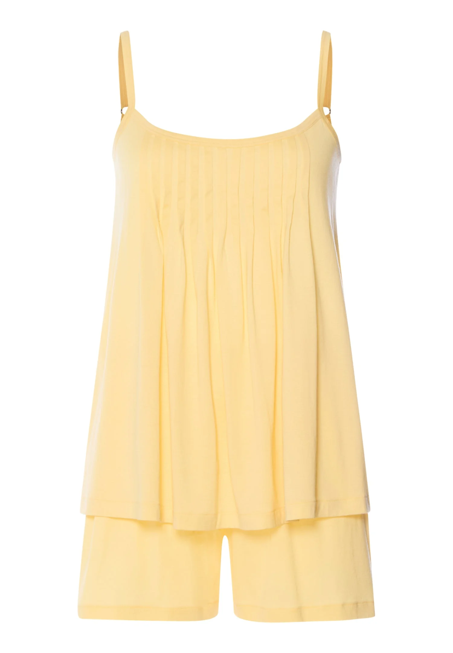 Juliet Pleated Cotton Pajama Set - 1