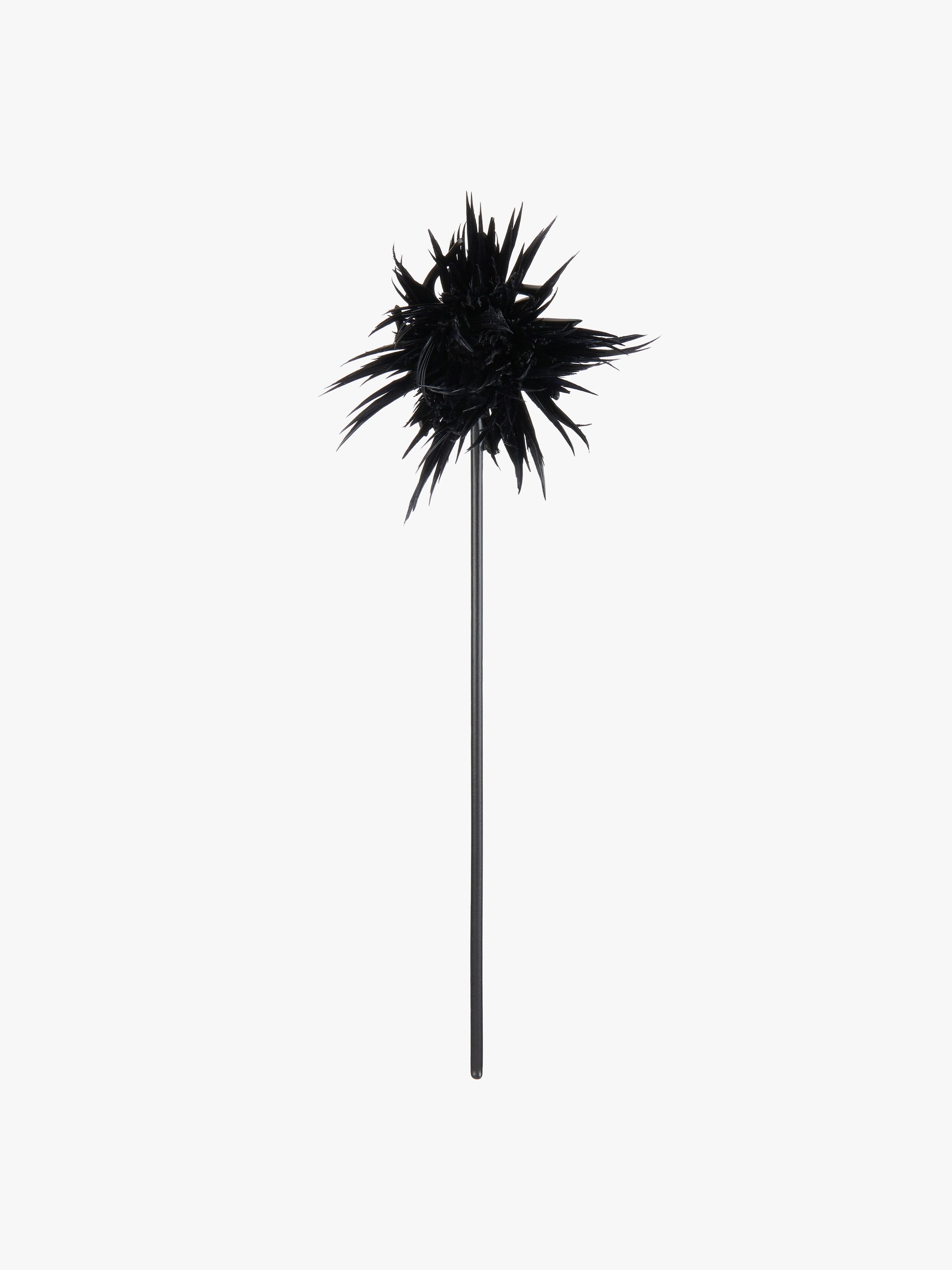 THISTLE EARRINGS WITH FEATHERS - 5