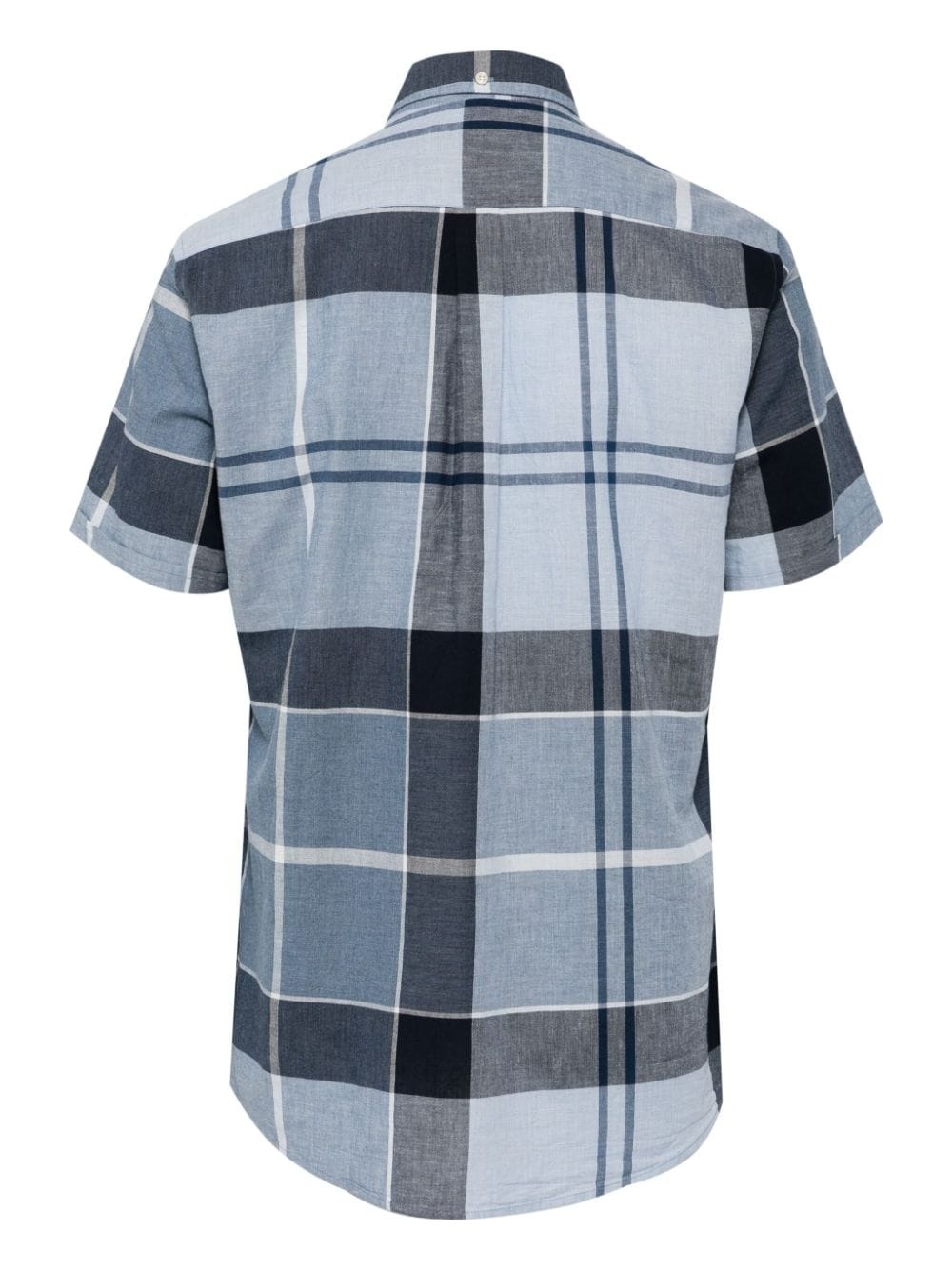 checked cotton-linen blend shirt - 2