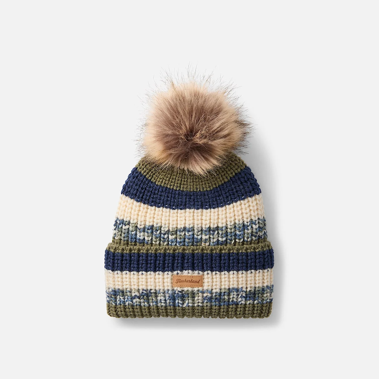 Women's Chunky Knit Pom Beanie - 1