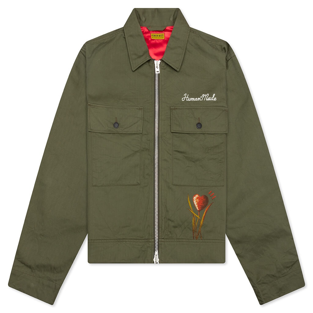 MILITARY JACKET - OLIVE DRAB - 1