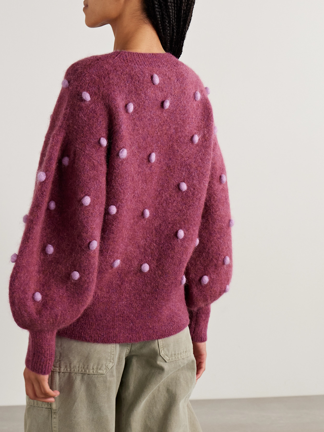 Elia Pompom-embellished Knitted Sweater - 3