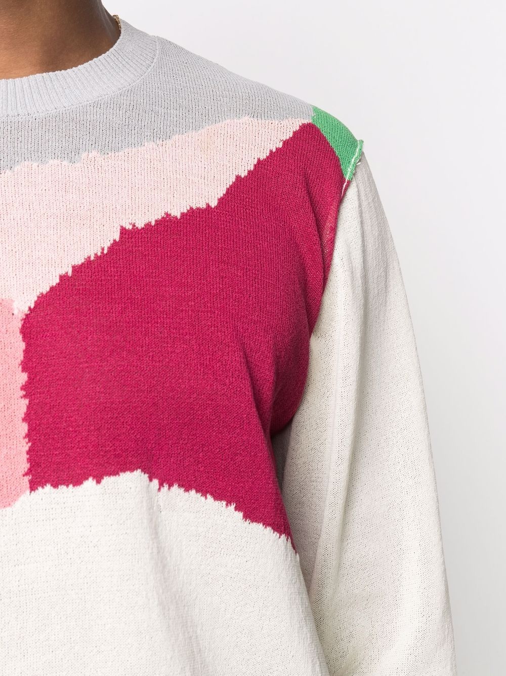 colour-block knitted jumper - 6