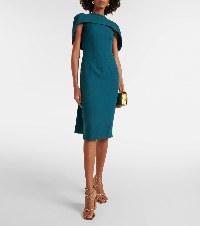 Safiyaa Kalika caped midi dress outlook