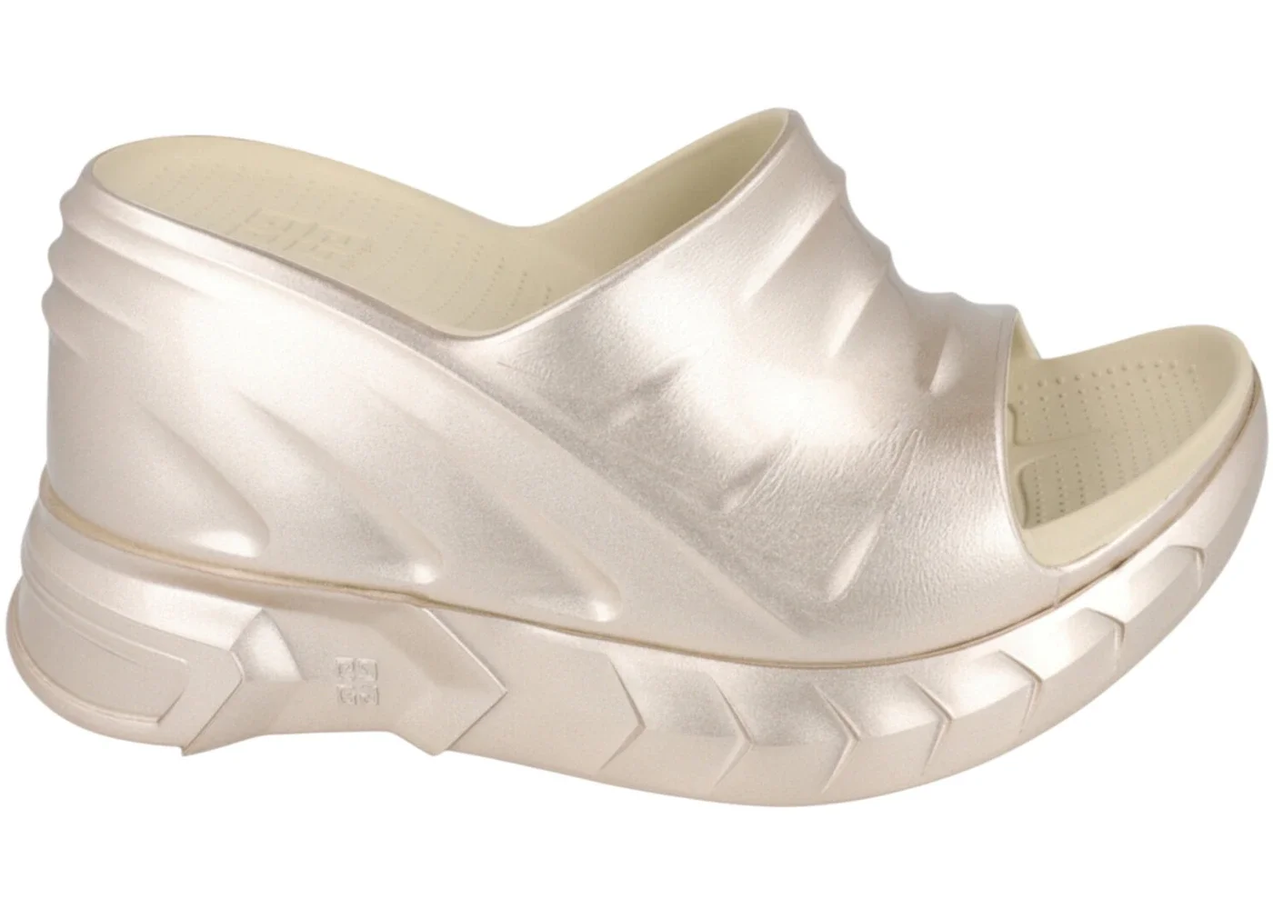 Givenchy Marshmallow Wedge Slides Golden (Women's) - 1