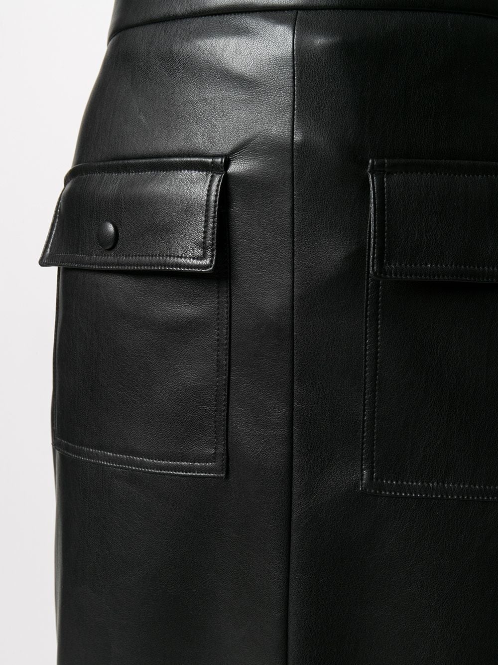 faux leather pencil skirt - 5