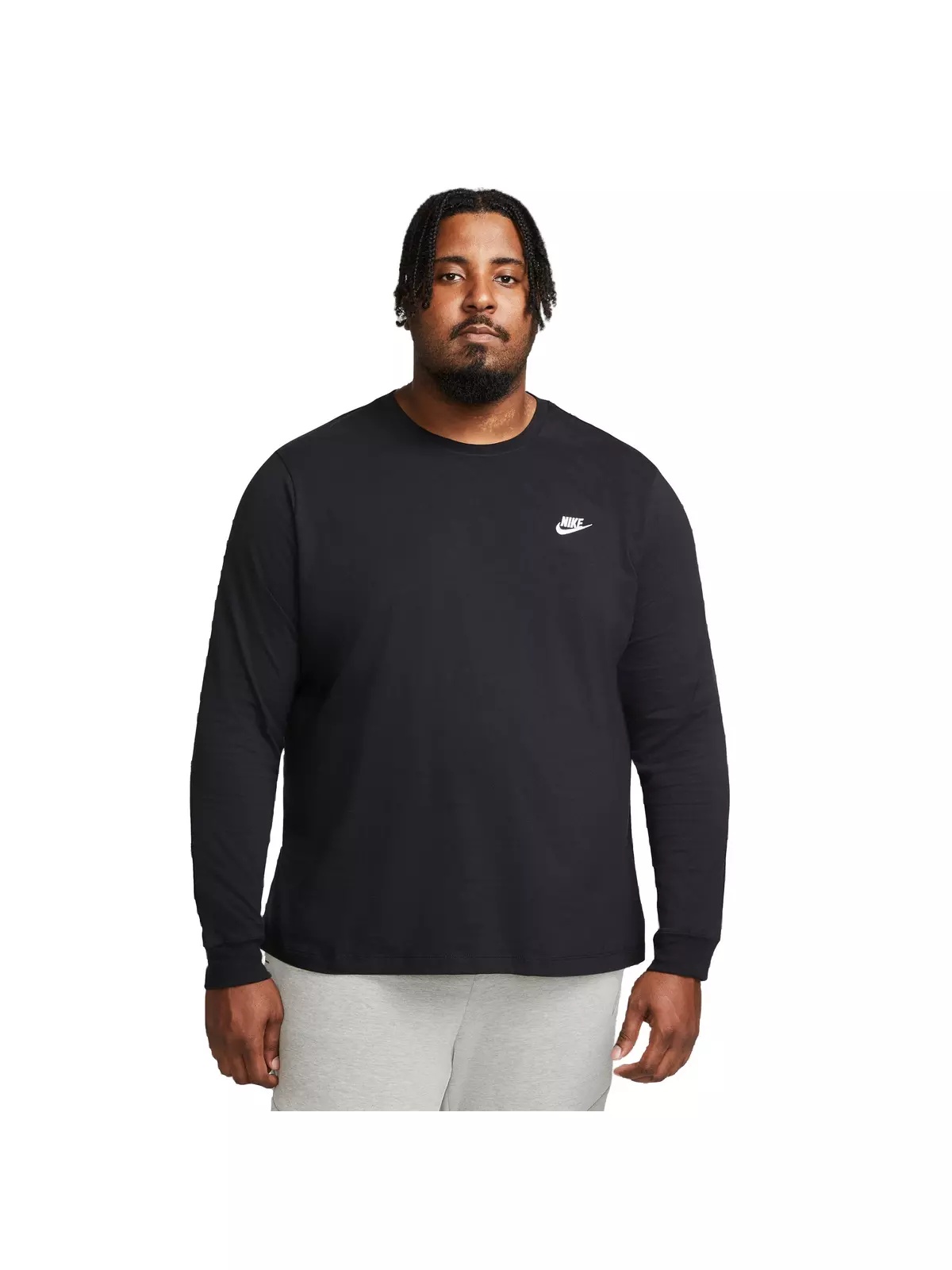 Men's Sportswear Long-Sleeve Tee-Black - 5
