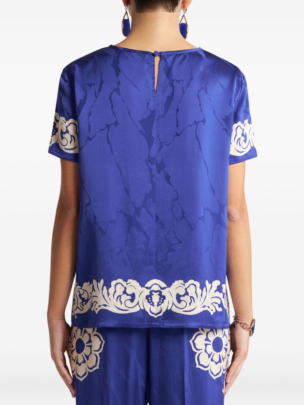 floral-print blouse - 4