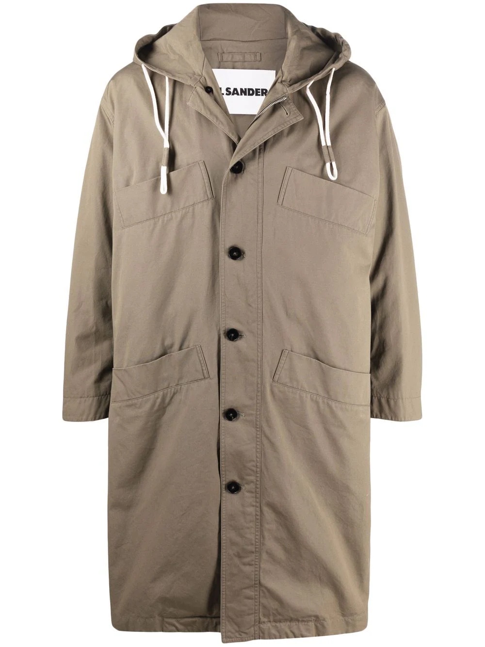 oversized hooded parka coat - 1