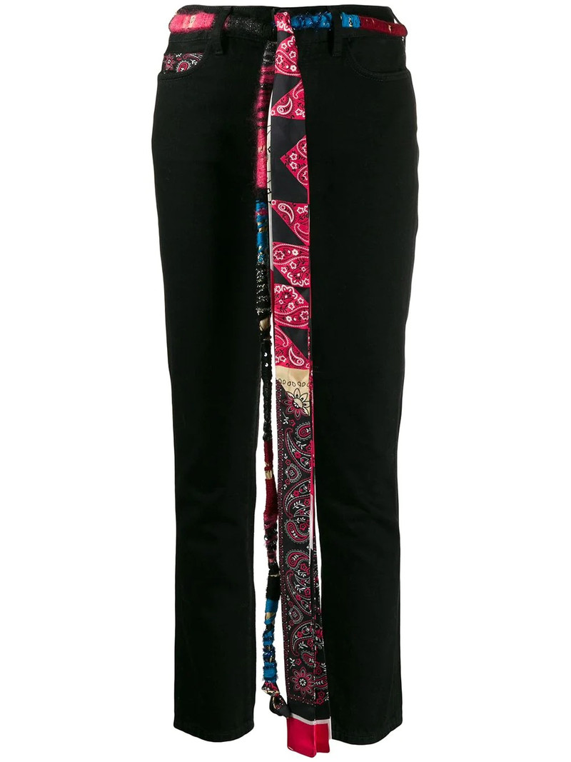 silk bandana skinny jeans 1