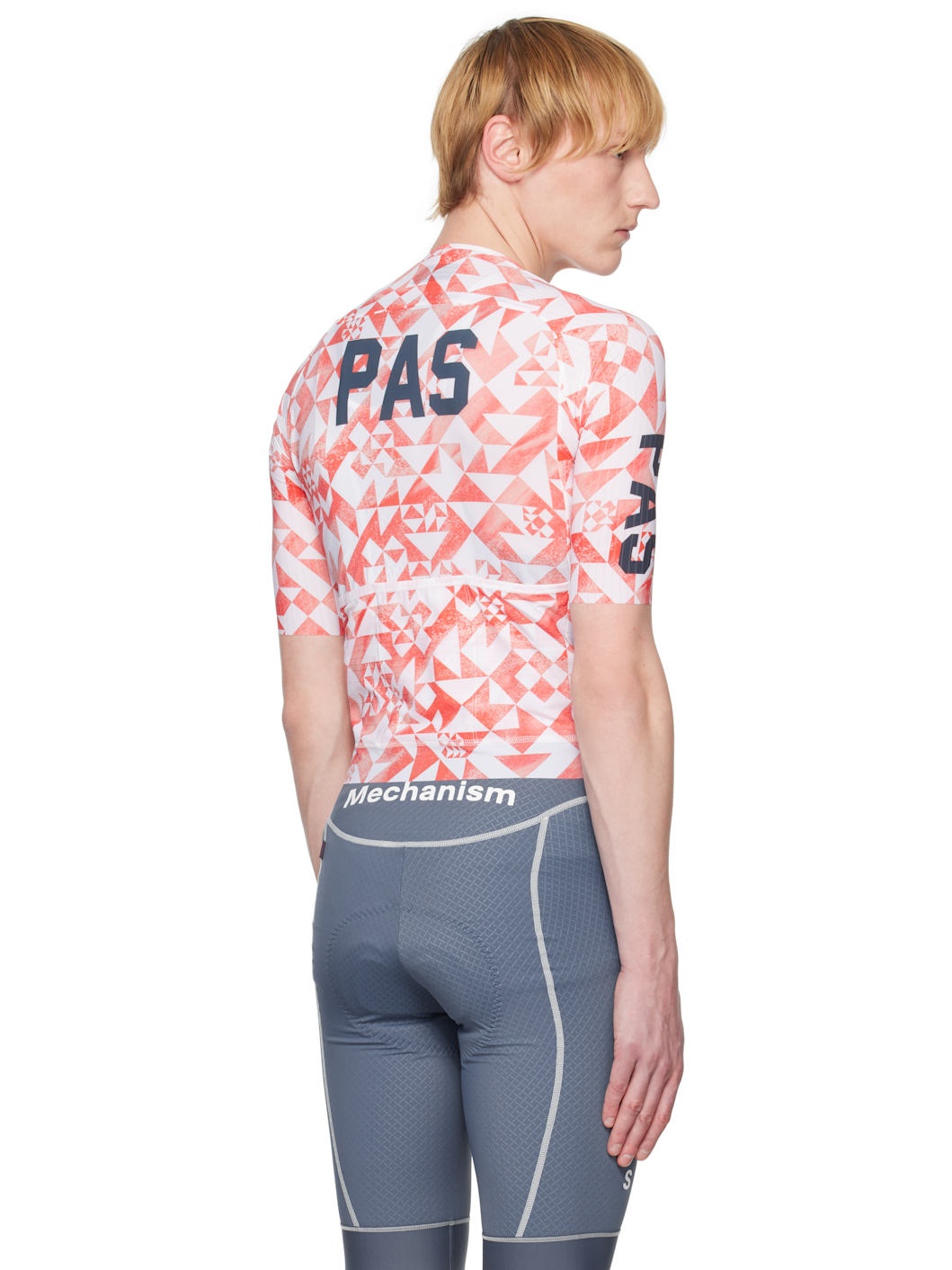 Red & White 'PAS' Mechanism Pro Jersey T-shirt - 3