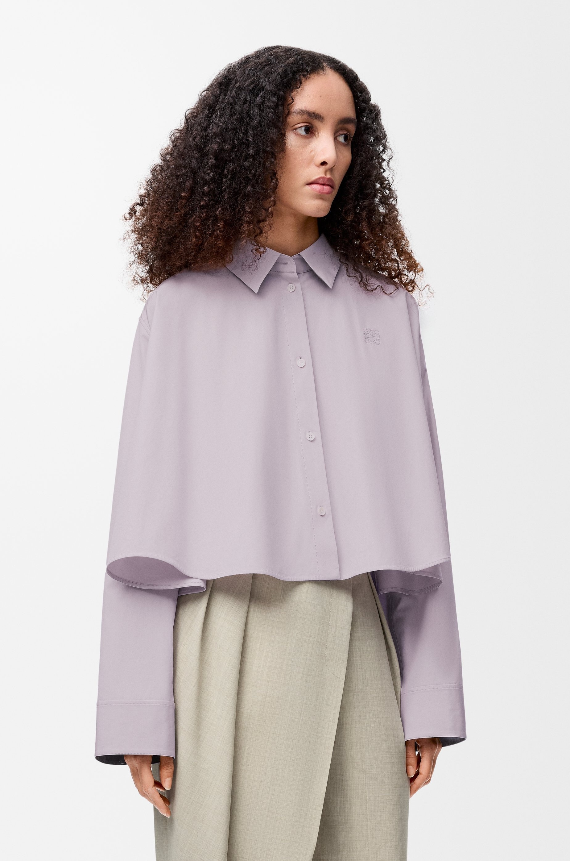 Trapeze shirt in cotton - 3