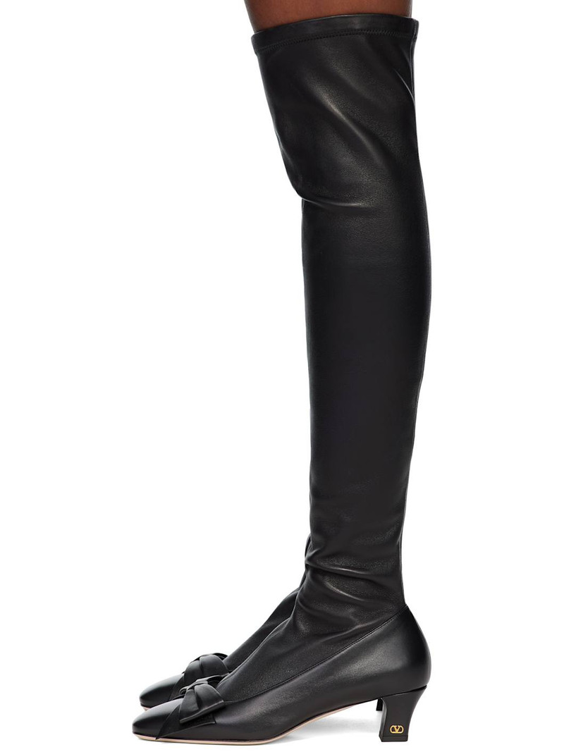 Valentino Black Over-The-Knee Tall Boots outlook