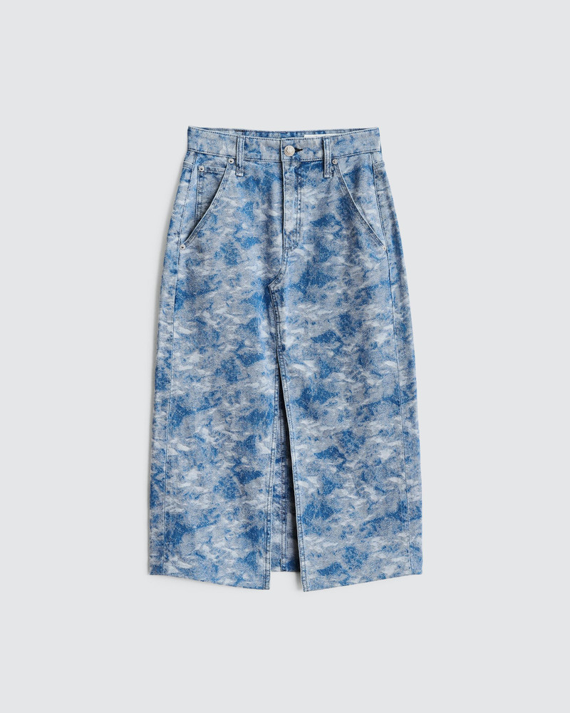 Sid Cotton Jacquard Skirt Midi Skirt - 1
