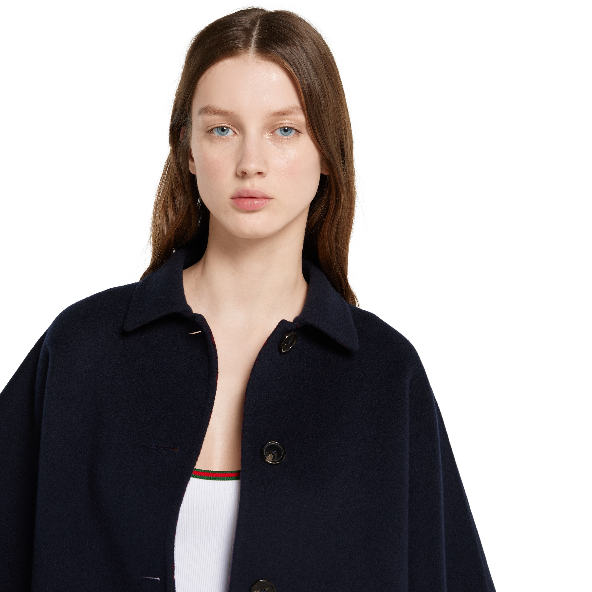 Reversible wool silk coat - 5