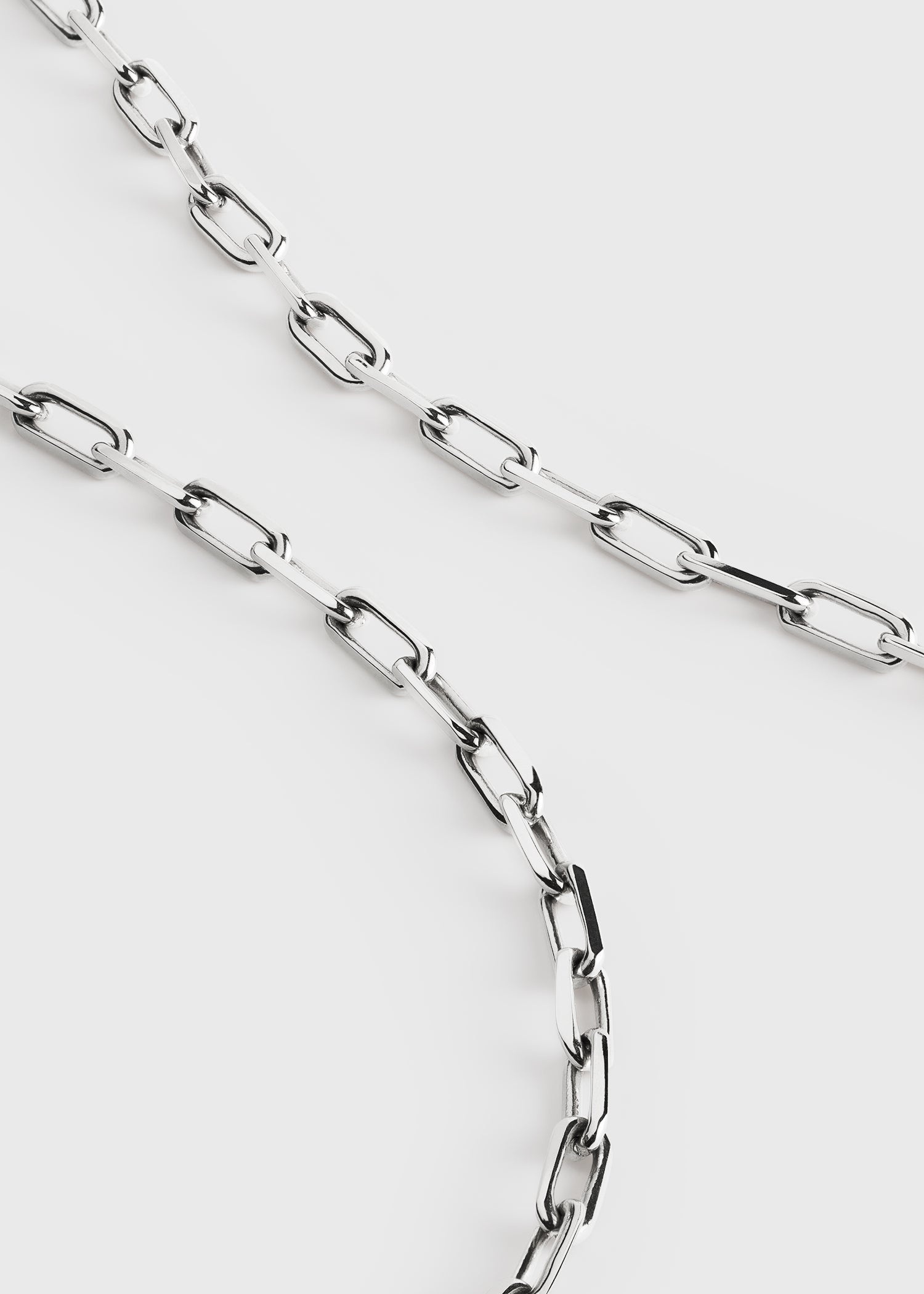 Crew-neck chain 18Kt white gold - 4