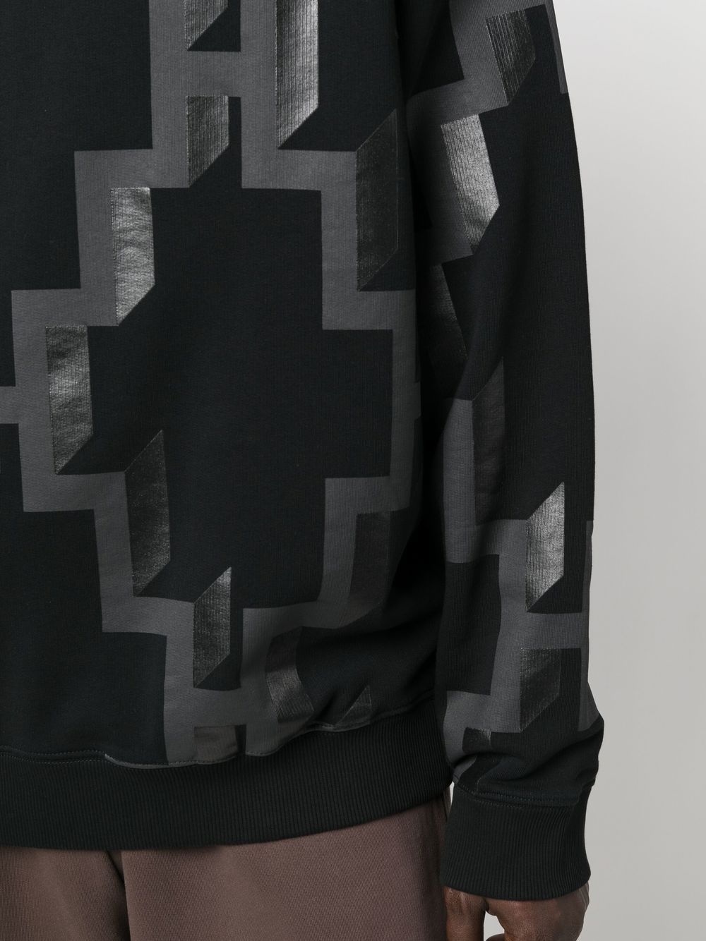 logo-print cotton sweatshirt - 9