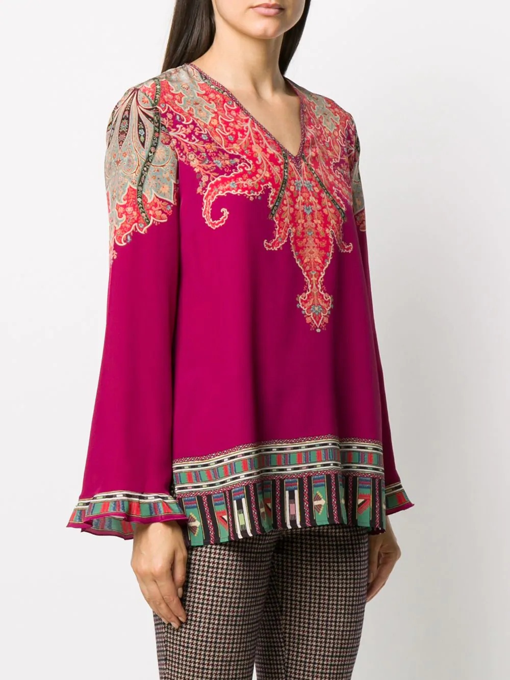  geometric paisley print tunic top  - 3