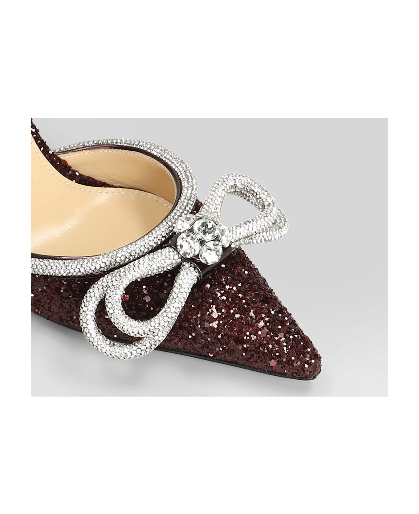 Pumps In Bordeaux Glitter - 5