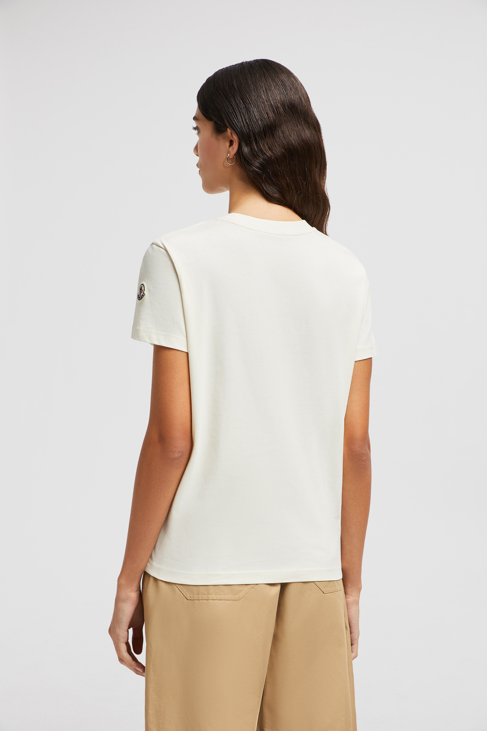 Embroidered Tonal Logo Cotton T-Shirt - 5