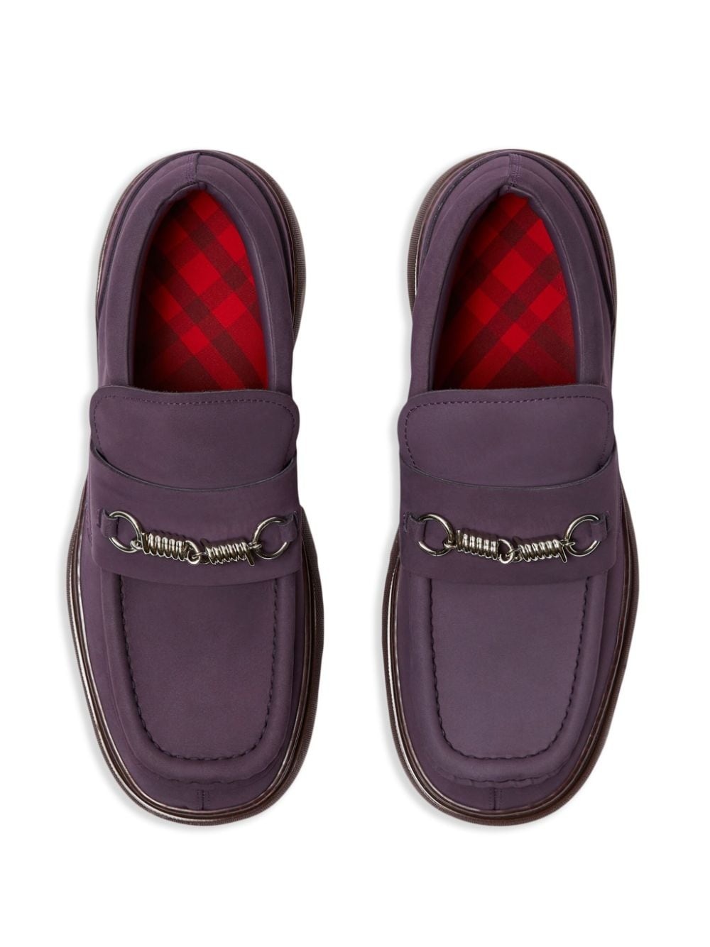Creeper Clamp suede loafers - 4