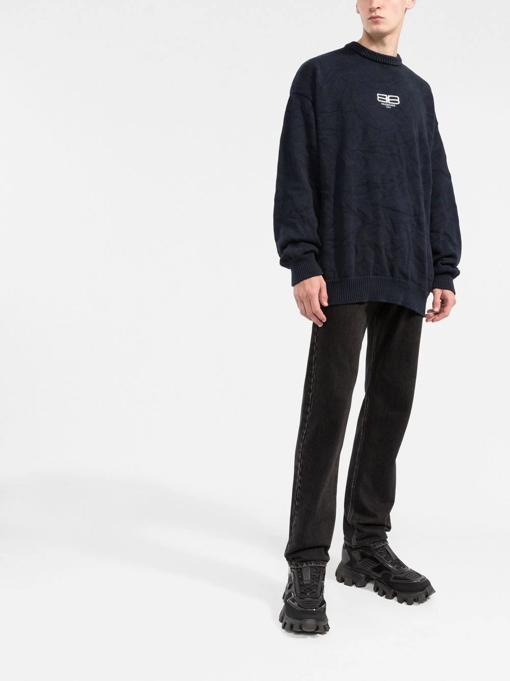 BB logo-embroidered oversize jumper - 2