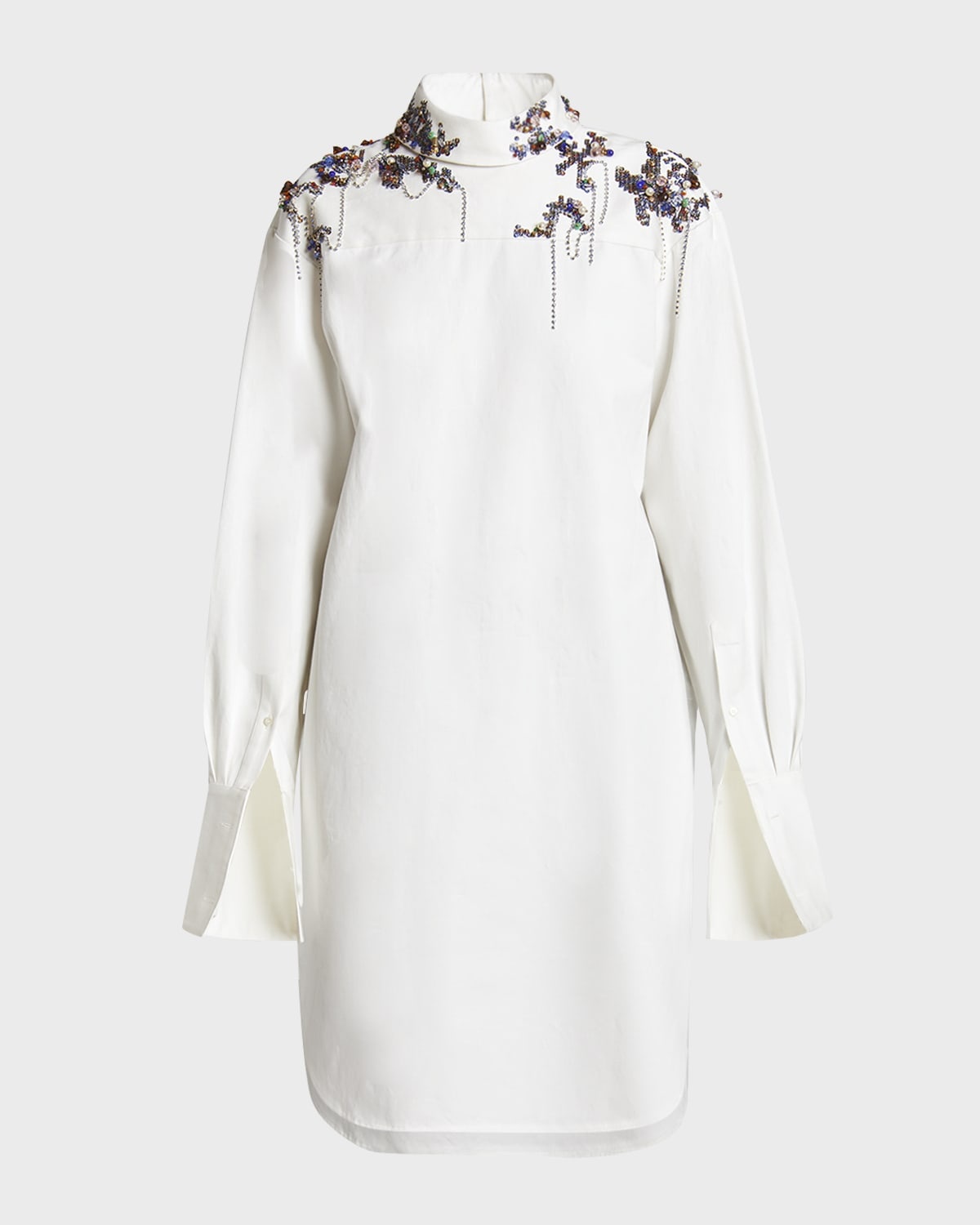 Dorso Rhinestone Embellished Shirtdress - 1